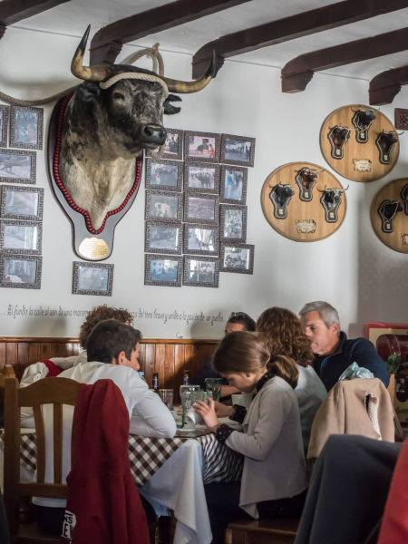 One of our favorite restaurants, Gastrobar la Maroma (a maroma is a rope tied around the horns of a bull)