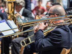 The town bands of Grazalema and two other local villages gave a concert in Grazalema's main plaza when we visited in 2017.