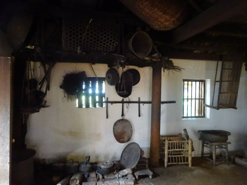 A separate building housed the kitchen, with its small hearth