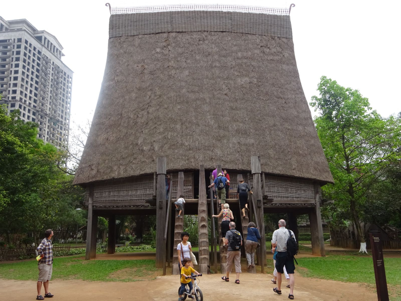 The most amazing building at the Ethnology Museum is this 60-foot-high men's communal house from the Bahnar ethnic group in Vietnam's Central Highlands