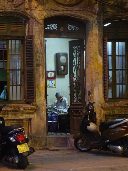 A typical residential scene in Hanoi