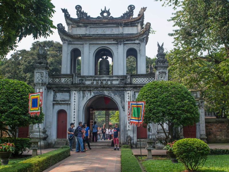 Hanoi's Temple of Literature, founded in 1070, honors the sages of Confucianism and is one of the oldest universities in the world