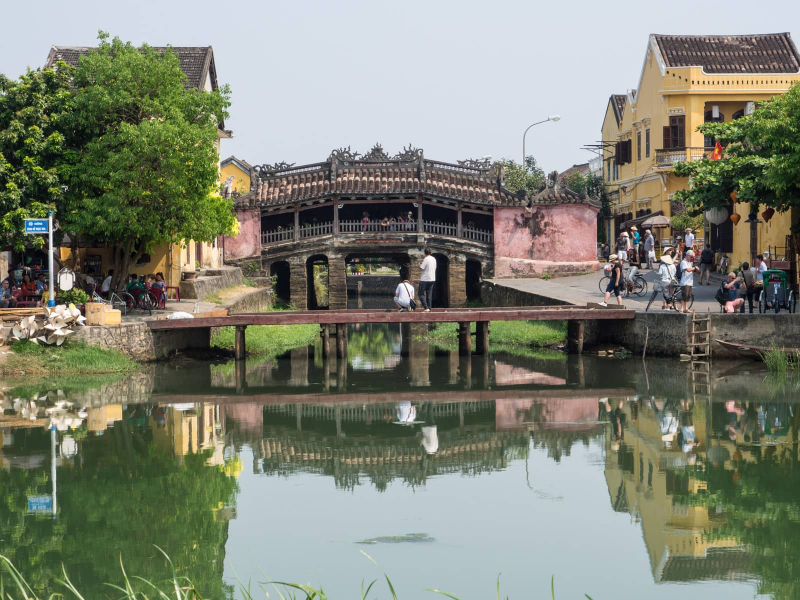 Hoi An's iconic Japanese covered bridge, built in the early 1500s