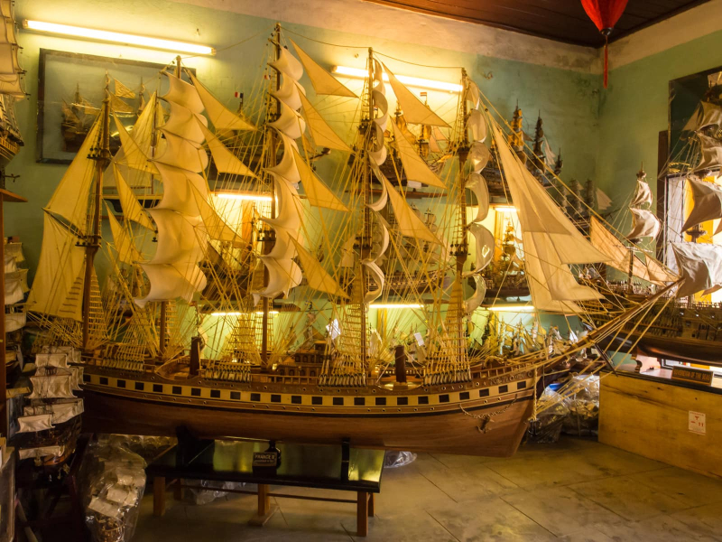 This shop in the old quarter sells wonderful model ships
