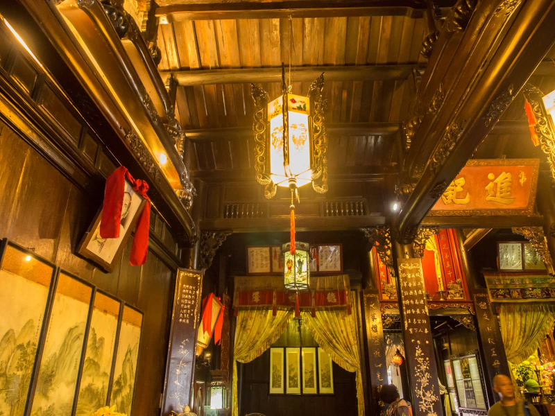 The interior of an old Chinese merchant's house