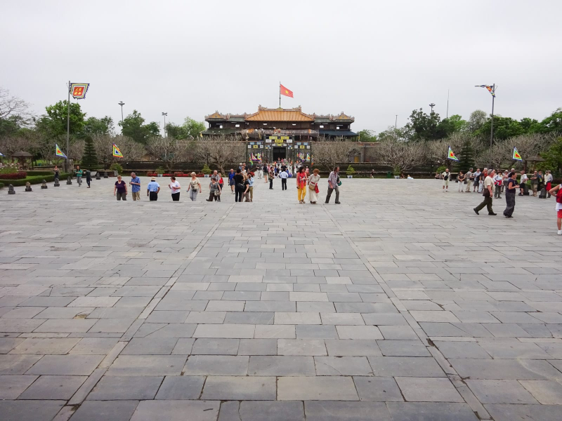 The main courtyard of the imperial city, where court officials (mandarins) would gather on official occasions to pay homage to the emperor