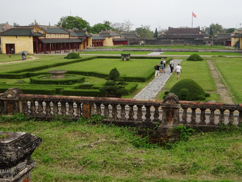 Most of the buildings in the Forbidden Purple City were destroyed during wars with the North Vietnamese, the French, or the Americans, so the area feels more open now than it was originally