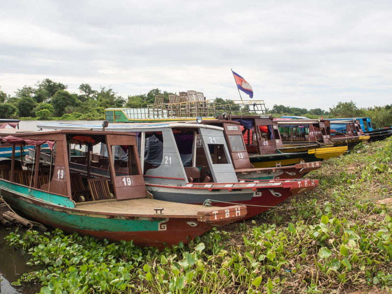 Boats for carrying tourists (a much-needed source of extra money for the village)