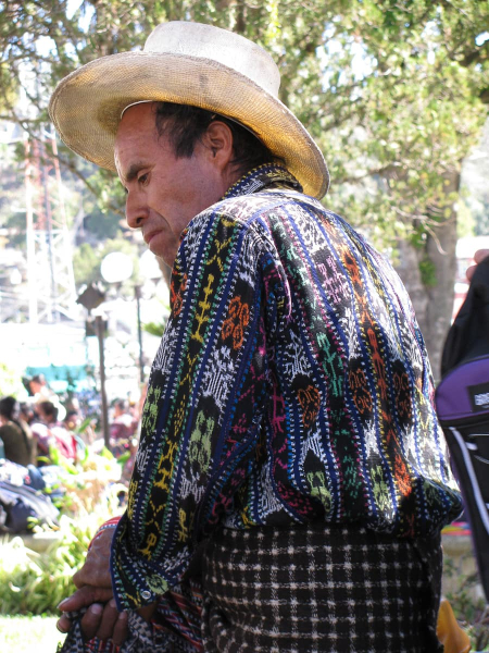 Traditional dress for some men in the Solola area