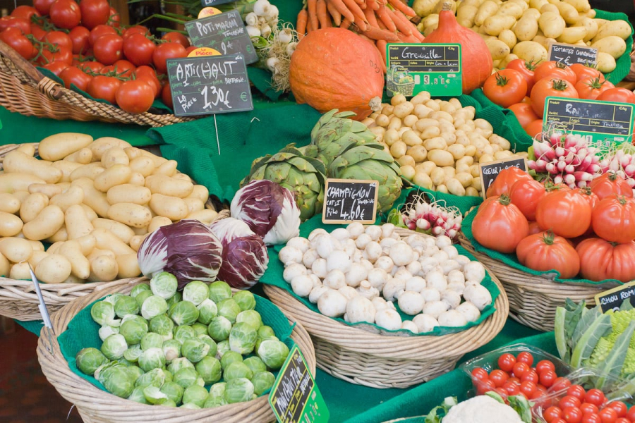 Even in early October, markets are full of beautiful produce