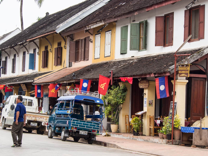 More characteristic architecture of downtown Luang Prabang