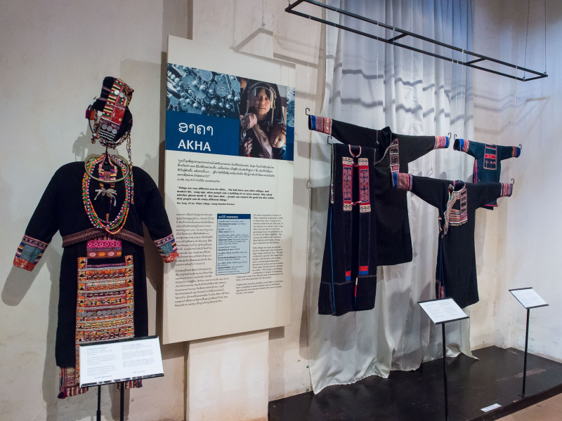 Exhibits in the small but fascinating Traditional Arts and Ethnology Center museum