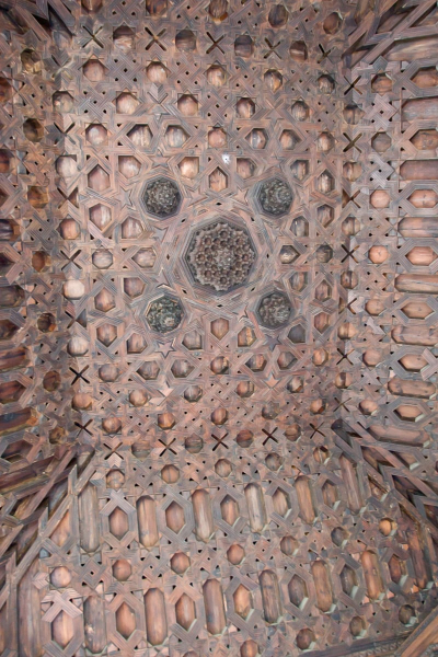 Alcazaba wooden ceiling.