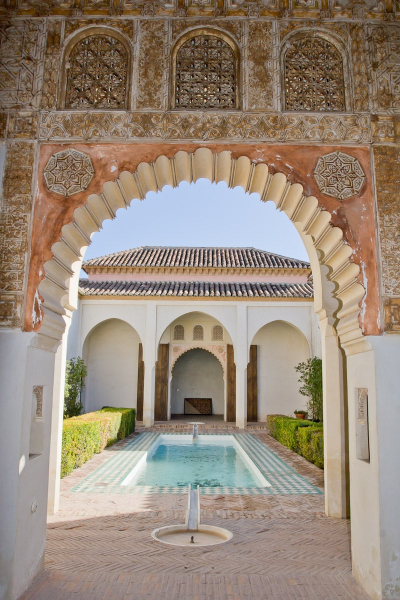Courtyards and water were important parts of Moorish design.