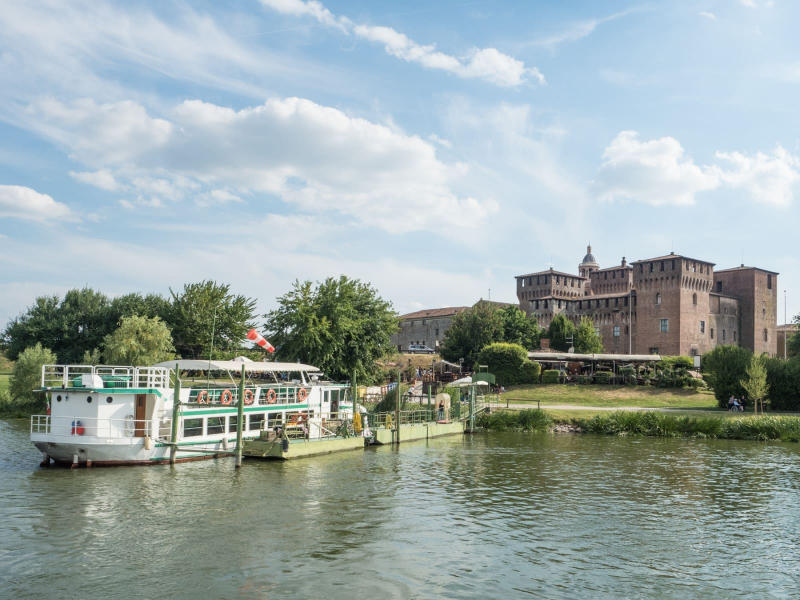 Mantua is bordered on three sides by lakes, so a boat ride is a good way to see the city