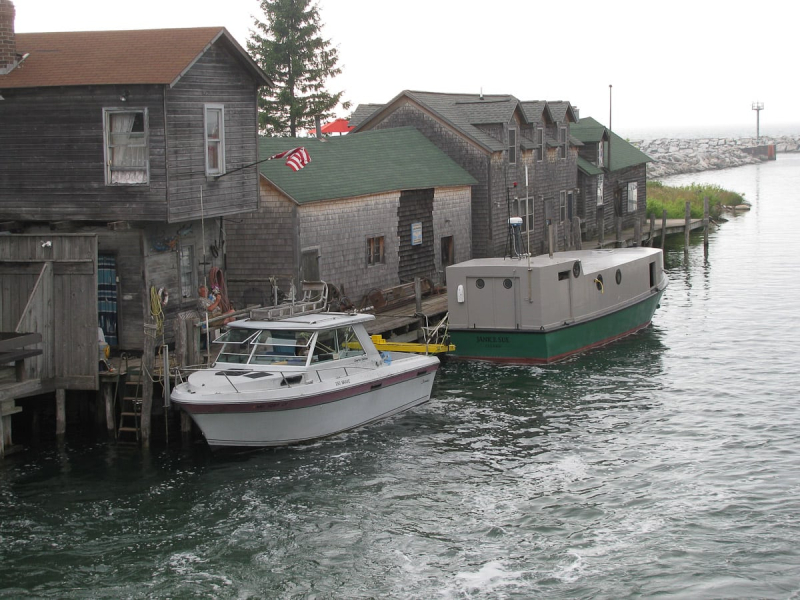 The old fishing port in Leland
