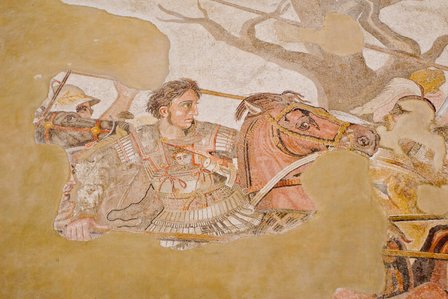 Closeup of an Italian-looking Alexander the Great