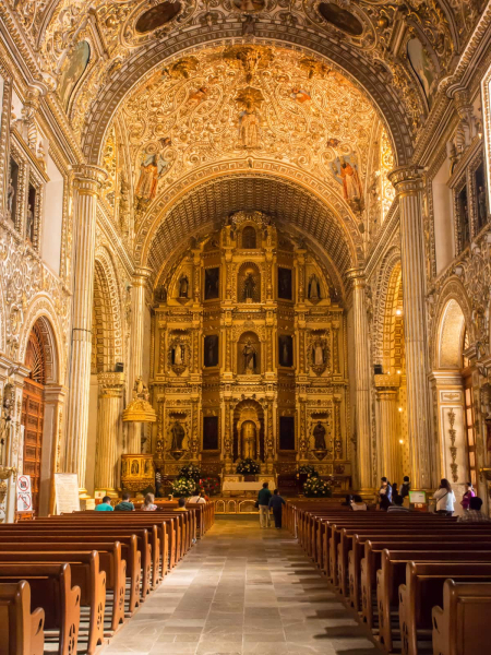 The church of Santo Domingo de Guzman has been called one of the most beautiful in Latin America.