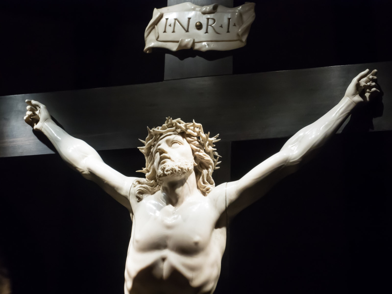 An exquisite ivory crucifix in Palma cathedral