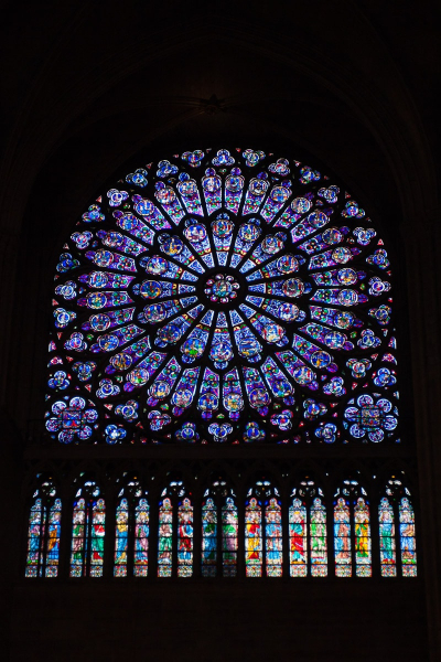 The great 13th-century rose window