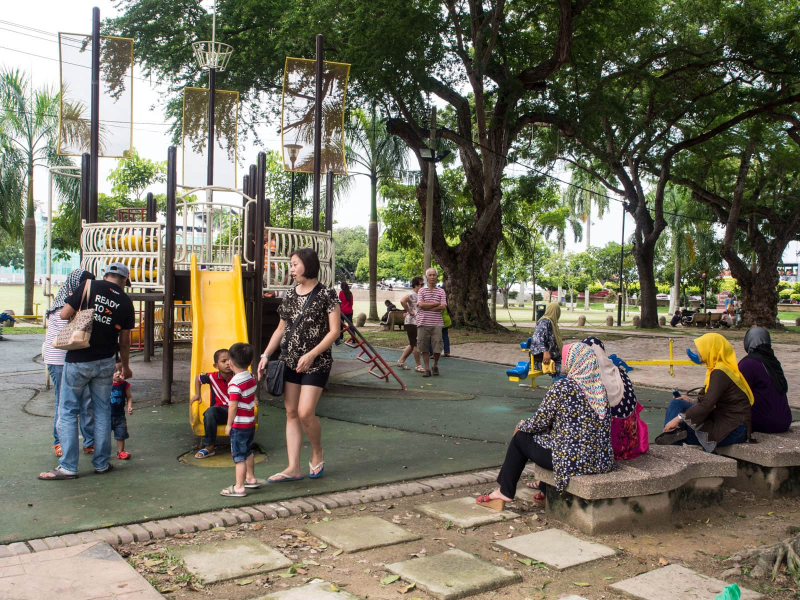 Malayisia's ethnic diversity on view at a Penang playground