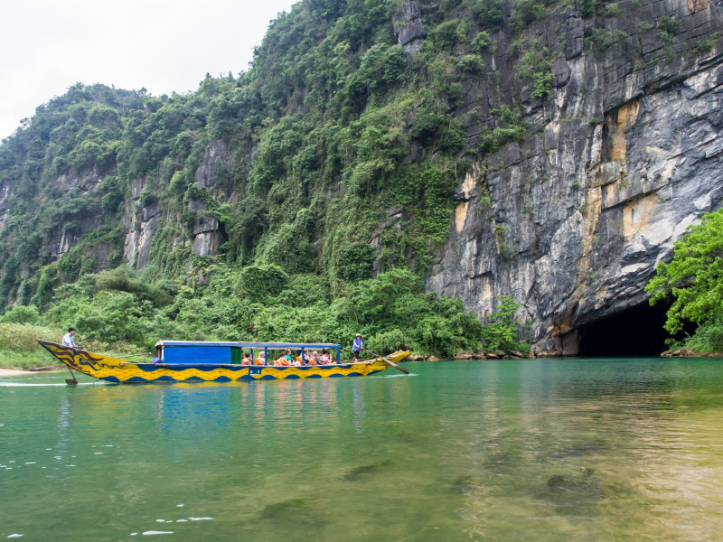 The entrance to Phong Nha cave, which is accessible only by water