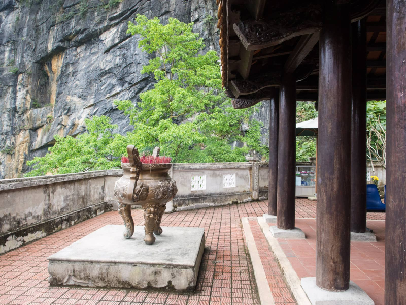 The trail leads to a shrine dedicated to the spirit of the cave