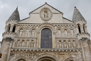 The city of Poitiers was the ancient seat of the Dukes of Aquitane. Its medieval core has some wonderful buildings, including this intricately carved church from 1086.