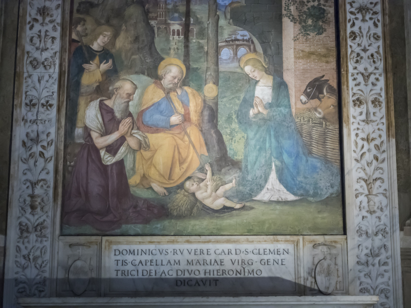 An altar painting by Pinturicchio, Chris's favorite Italian Renaissance painter, in the church of Santa Maria del Popolo