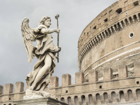 Statue outside the Castel Sant'Angelo in the Vatican