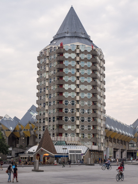The building where we stayed, known as the Pencil, was designed by architect Piet Blom and built in the 1980s