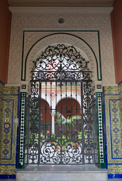 Tilework in Seville is much brighter and gaudier than in Granada or Cordoba
