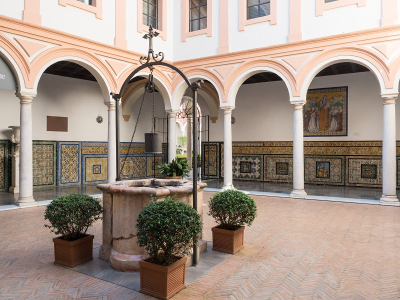 Courtyard in the 16th-century convent that now houses Seville's Fine Arts Museum