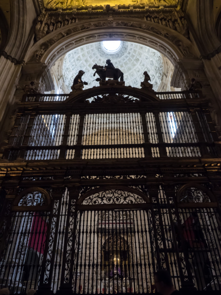 Huge iron grilles with gates are a feature of Spanish churches