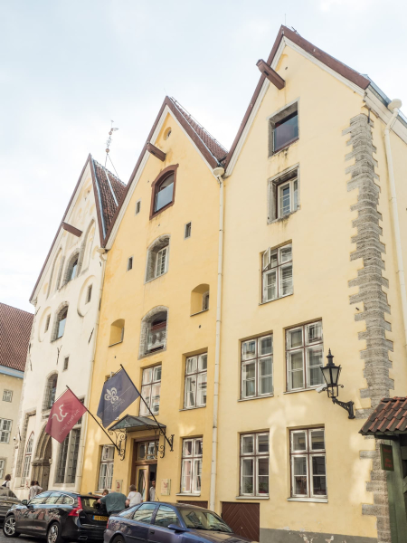 Tallinn's Three Sisters, a trio of merchants' houses built in 1362