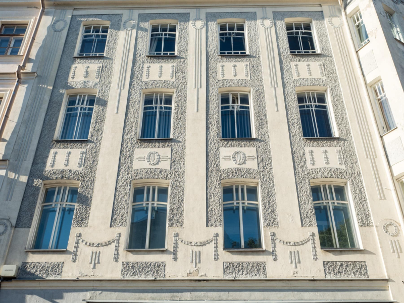 Art Nouveau architecture from the early 1900s in Tallinn