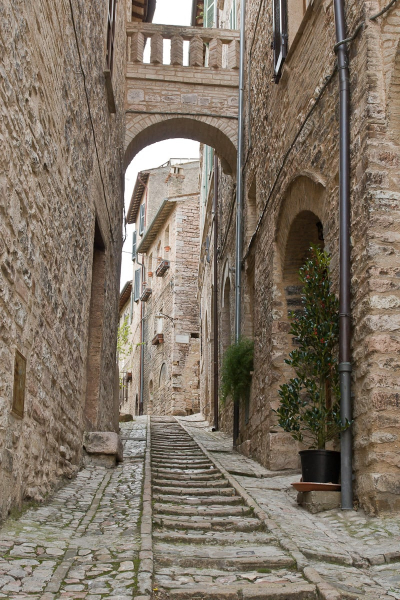 The alleys of Spello are great to wander