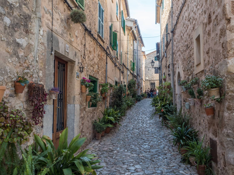 The street where Valldemossa's very own saint, Santa Catalina, lived as a child