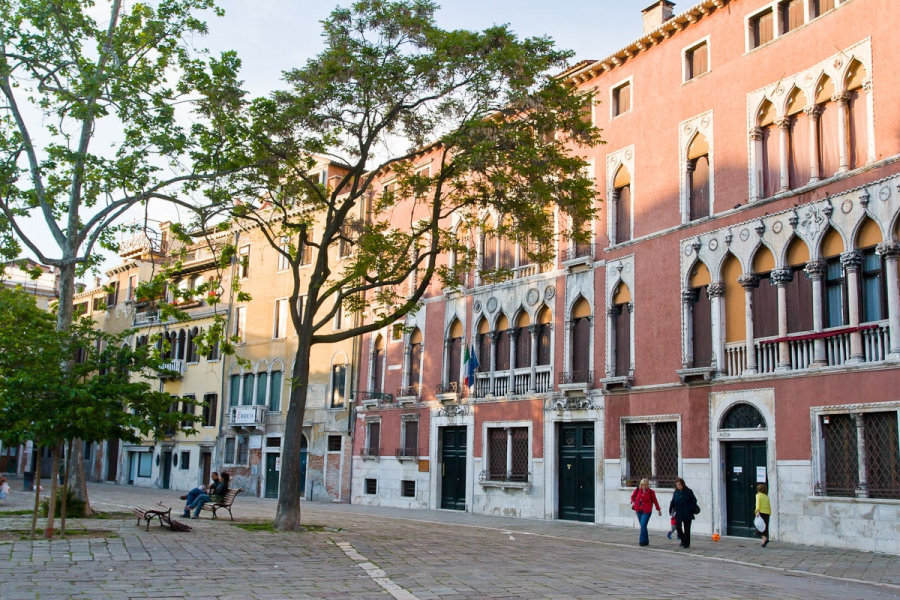Venice isn't all water; there are a few biggish plazas