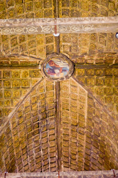 Wooden ceiling in San Giacomo dell'Orio, one of Venice's oldest churches.
