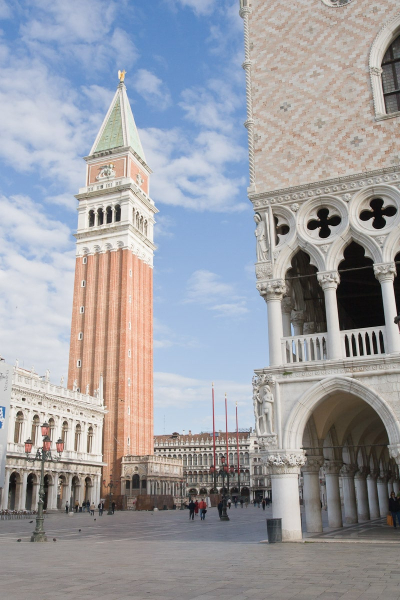 Nothing symbolizes Venice as much as Piazza San Marco, with its basilica, iconic bell tower, mobs of pigeons, and palace of the doge (the elected leader of the city).