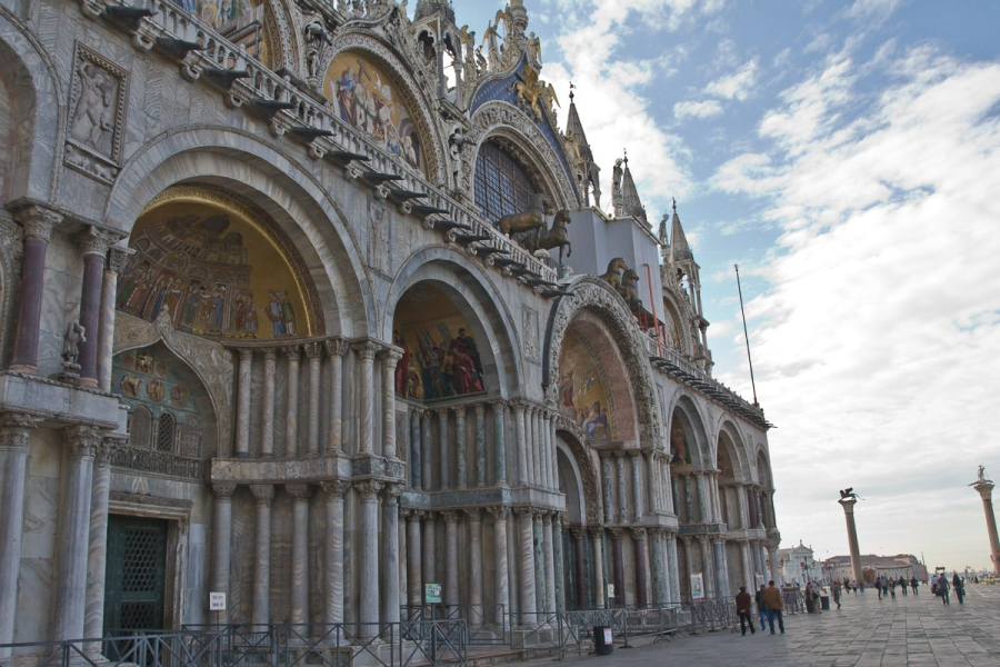 The Basilica of San Marco, which dates from 1094, was originally the doge's private chapel