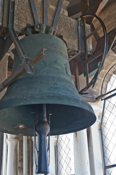One of the bells that rings out over Venice