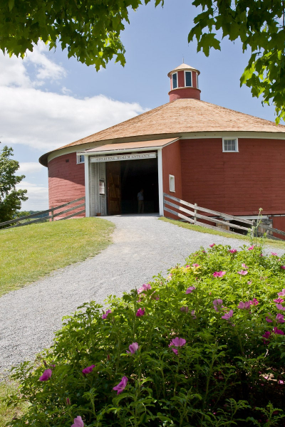 The 1901 Round Barn at the Shelburne Museum