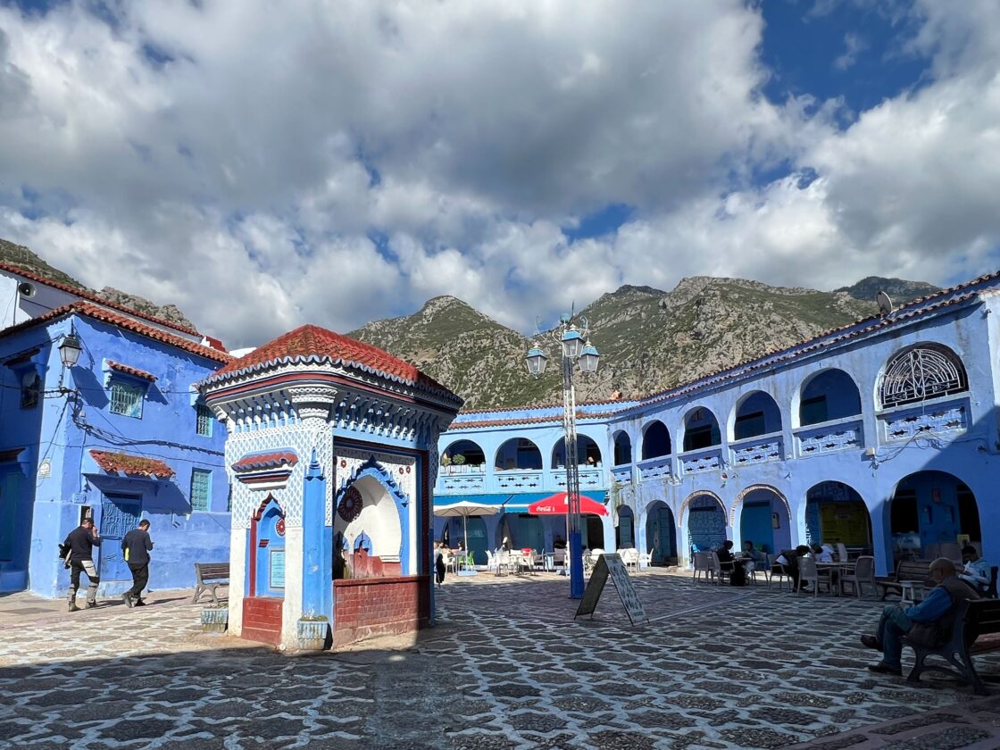 Blue Skies in a Blue Town